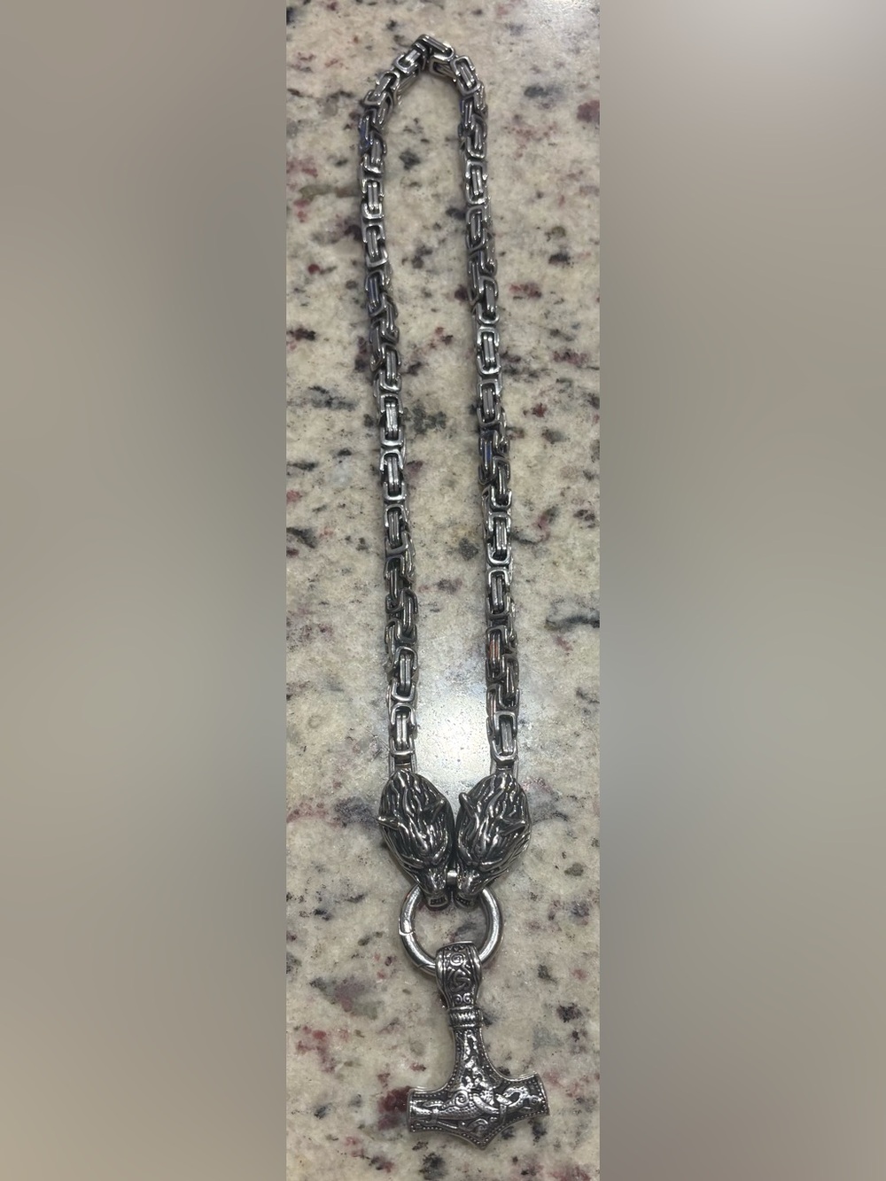 Men’s Thor and Wolves Necklace